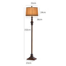 Axyaa Vintage Retro Floor Lamp with Remote Control for Bedroom Living Room