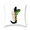 Floral Alphabet Pillow Case by Axyaa: Home & Car Decorative Cushion Cover