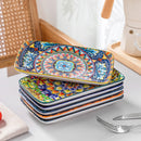 Axyaa 6/12-Piece Porcelain Rectangular Serving Plate Set for 6 People