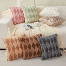 Axyaa Rabbit Hair Pillowcase: Prismatic Decor Sofa Throw Cushion Cover