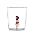 Axyaa 3D Christmas Glass Mug Cup - Snowflake Tree Snowman Design