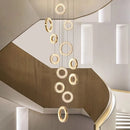Axyaa LED Crystal Chandelier Ceiling Lamp for Modern Indoor Living Room Lighting