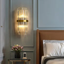 Axyaa Gold Crystal Wall Sconces for Living Room Luxury Home Decor
