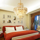 Axyaa Modern LED Crystal Chandelier for Dining Living Bedroom Study Lighting