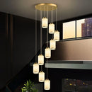 Axyaa LED Pendant Chandeliers for Modern Living and Dining Rooms