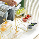 Axyaa Multi-layer Fruit Plate Snack Storage Box for Living Room Coffee Table