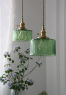 Axyaa Glass Shade Chandelier Ceiling Lamp for Bedroom Dining Room LED Hanging Light