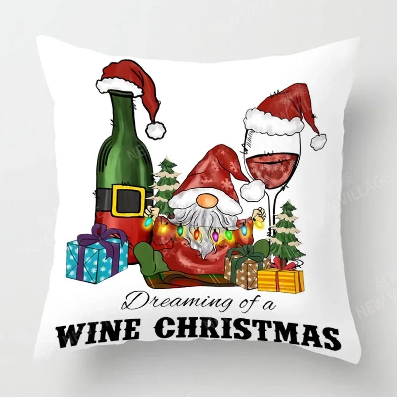Axyaa Christmas Series Pillowcases 40x40-60x60 Home Decor Customizable for Holiday Celebrations