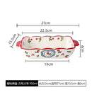 Axyaa Ceramic Oval Baking Dish Pan with Handle - Kitchen Roasting Lasagna and Cheese Pan