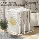 Axyaa Metal Desk Storage Rack for Office Supplies and Archive Materials