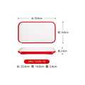 Axyaa Double Color Red White Round Banquet Tableware Hot Pot Dish