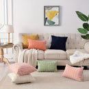 Axyaa Striped Corduroy Throw Pillow Covers - Boho European Style for Home Decor