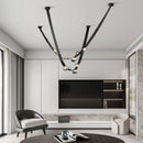 Axyaa Light Luxury Leather Chandelier for Dining & Living Room Staircase