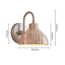 Axyaa Natural Yellow Marble Outdoor Wall Lamp - Warm E27 LED Lights