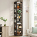 Axyaa 78.7" Tall Narrow 7-Tier Bookshelf for Small Spaces