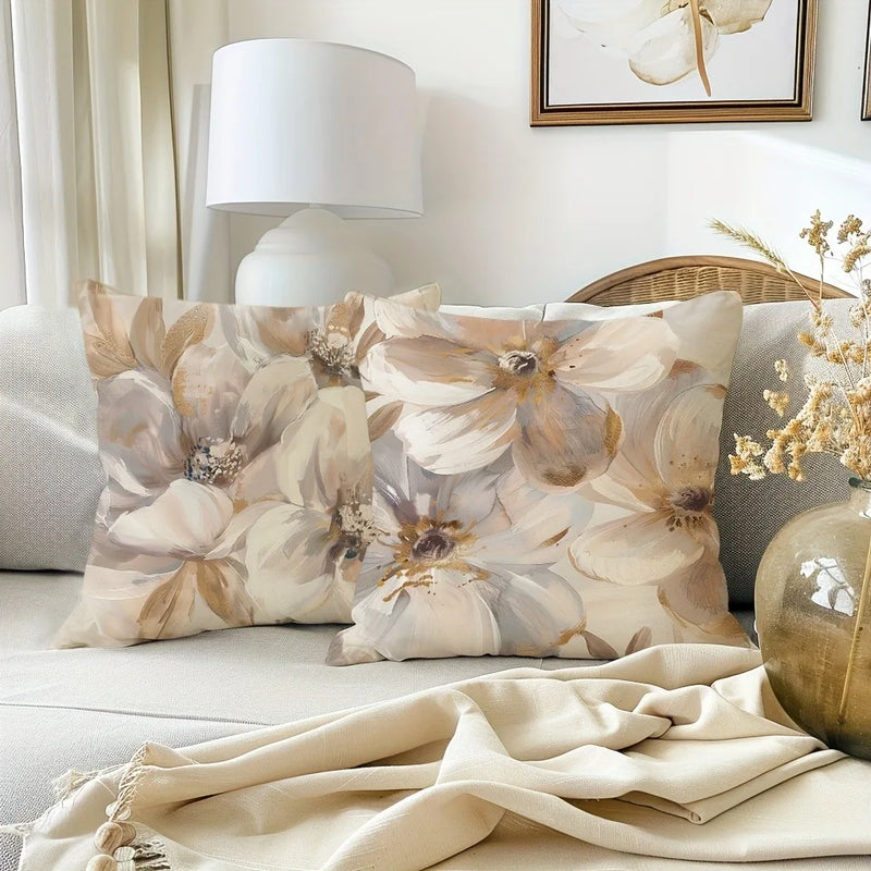 Axyaa Floral Pattern Pillowcase for Home Decor