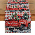 Axyaa Christmas Picard Dwarf Tree Table Runner for Festive Decor