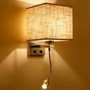 Axyaa Japanese Style LED Wall Lamp for Living Room Bedroom Hotel Hallway