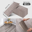Axyaa Wood Grain Self-Adhesive Floor Strips: Peelable & Sticky for Living Room, Bedroom