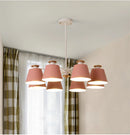 Axyaa Colorful Chandelier Ceiling Lamp Solid Wood Iron Lighting Fixtures