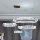 Axyaa Crystal Chandeliers: Modern LED Ceiling Lighting for Living Room