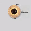 Axyaa LED Wall Lamp Yellow Travertine Modern Nordic Bathroom Lights
