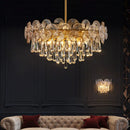 Axyaa Luxury Light Crystal Chandelier – Modern Minimalist Elegant Living Room Fixture