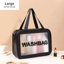 Axyaa Travel Toiletry Bag: Portable PVC Makeup Organizer for Women