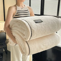 Axyaa Fluffy Fleece Half Sides Blanket for Warmth, Sofa Throws, Napping, & Shawl