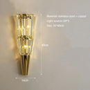 Axyaa Crystal Conical Deluxe Wall Lamp for Study Bedside Living Room Lighting