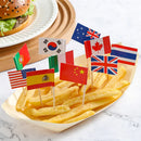 Axyaa Fruit Stick Small Flag Bamboo Toothpick Cake Cocktail Decoration