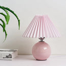 Axya Vintage Pleated Table Lamp with LED Tricolored Bulb
