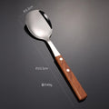Axyaa Stainless Steel Wooden Handle Tableware Set