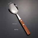 Axyaa Stainless Steel Wooden Handle Tableware Set