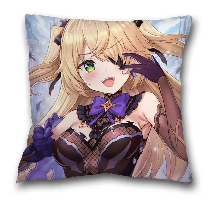 Genshin Impact Axyaa Pillow Cases - Klee Xiao Venti Hutao Anime Printed Pillowcases