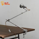 Axyaa Vintage Aluminum Swing Arm Table Lamp LED E14 Retro Desk Light