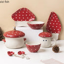 Axya Mushroom Ceramic Dinnerware Set for Stylish Dining