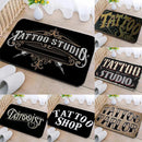 Axyaa Tattoo Shop Mat Indoor Welcome Door Mat Washable Non-Slip Absorbent Carpet