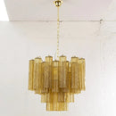 Axyaa Colorized Glass LED Chandelier for Living Room, Kitchen, Bedroom