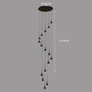 Axyaa Modern LED Pendant Light Chandeliers for Living Room Staircase Hanging Lamp