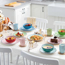 Axyaa Macaron 32-Piece Porcelain Dinnerware Set for 8