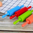 Axyaa Silicone Rolling Pin, Food Grade Fondant Dumpling Cake Tools 22.5x4.5cm