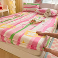 Axyaa Cartoon Fish Printed Cotton Fitted Bed Sheet - Single/Queen/King Sizes