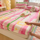 Axyaa Cartoon Fish Printed Cotton Fitted Bed Sheet - Single/Queen/King Sizes
