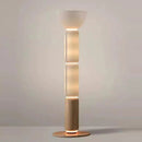 Axyaa Wooden LED Bamboo Glass Floor Lamp - Nordic Luxury Decorative Lighting