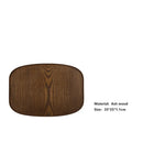 Axyaa Walnut Wooden Tray with Beech Handle for Kitchen, Fruit, Bread Serving
