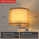 Axyaa Chinese Style Cloth Cover Wall Light for Bedroom Living Room Staircase