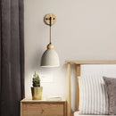 Axyaa Modern Cement LED Wall Lights with Pull Chain Switch
