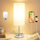 Axyaa Touch Table Lamp with USB Charging Ports and 3-Way Dimmable Control