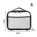 Axyaa Transparent Mesh Zipper Makeup Storage Bag, Waterproof & Portable Block Toy Packag